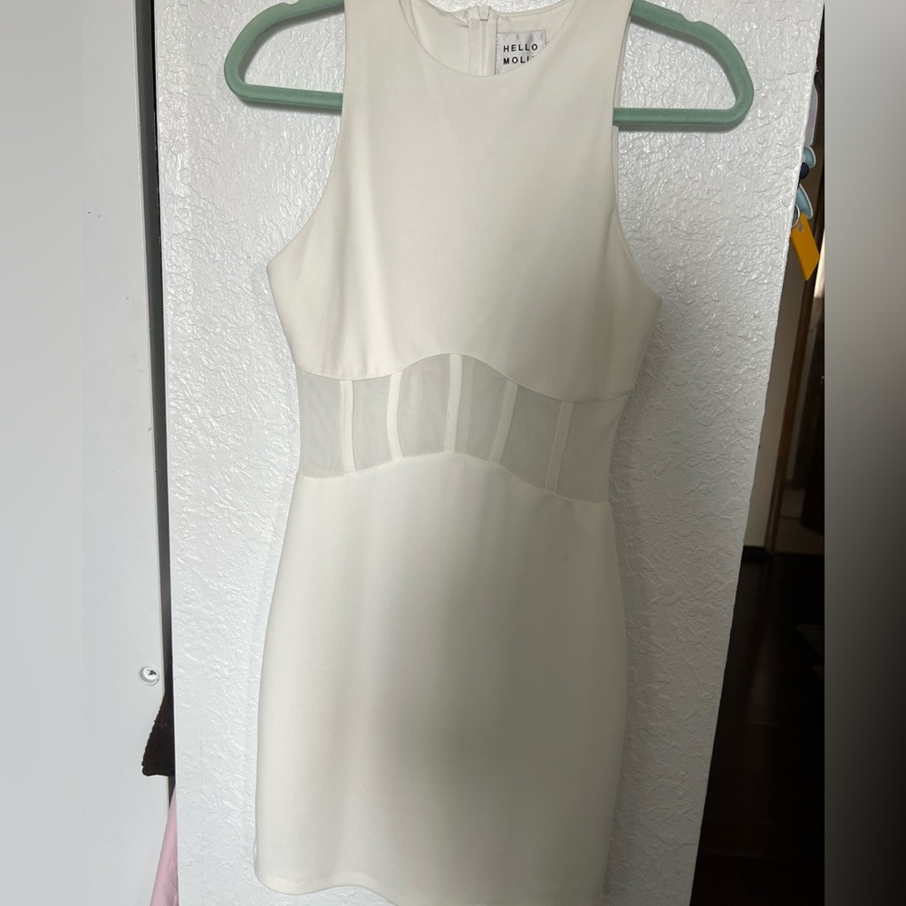 Hello Molly White Corset Dress